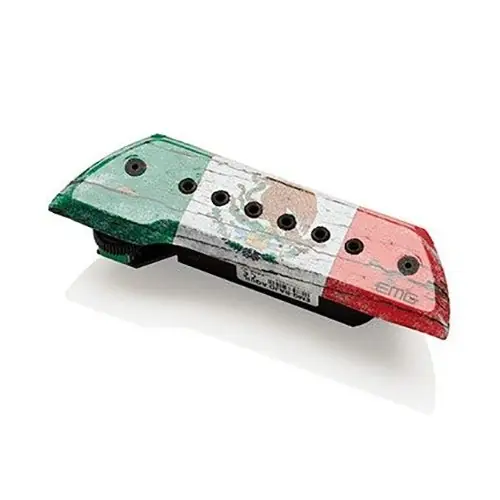 EMG Bajo Bandera Acoustic Guitar Soundhole Pickup, Mexican Flag Top Pick