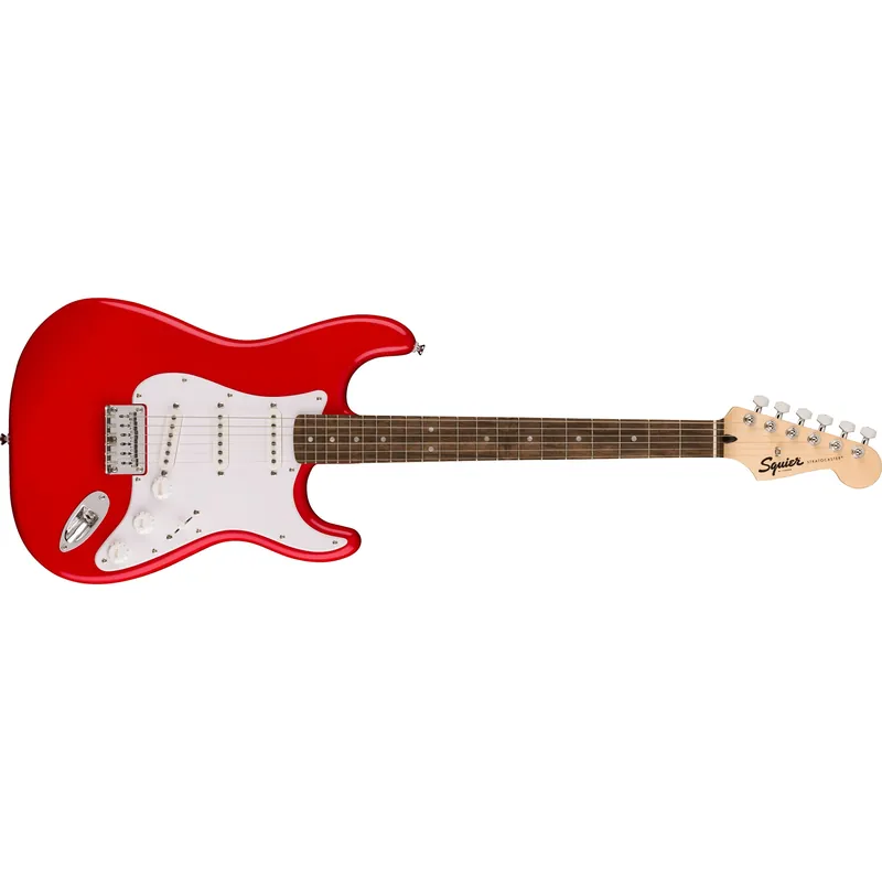 Squier Sonic Stratocaster HT Guitar, Laurel Fingerboard, White Pickguard, Torino Red Deal