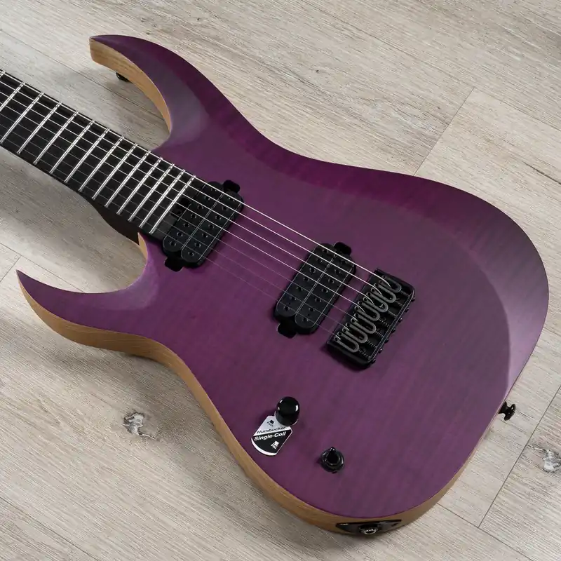 Schecter John Browne Tao-7 7-String Left-Handed Guitar, Ebony Fretboard, Satin Trans Purple Latest