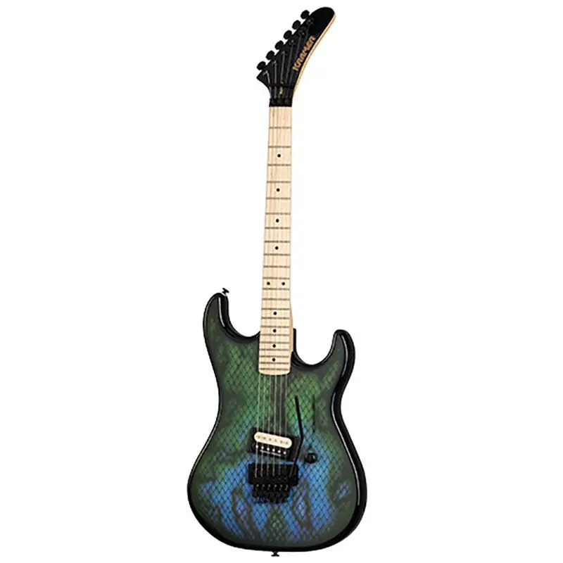 Wholesale Kramer Baretta Viper Guitar, Maple Fretboard, Snakeskin Green Blue Fade