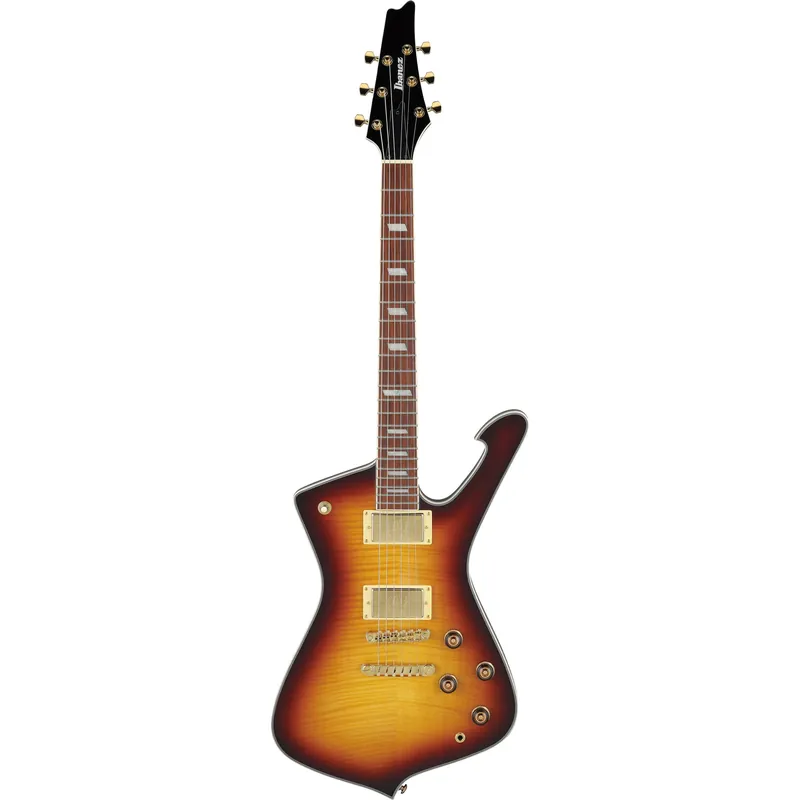 Ibanez IC420FM Iceman Guitar, Bound Jatoba Fretboard, Flamed Maple Top, Violin Sunburst Latest