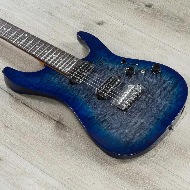 Ibanez AZ427P2QM AZ Premium 7-String Guitar, Rosewood Fretboard, Quilted Maple, Twilight Blue Burst Wholesale