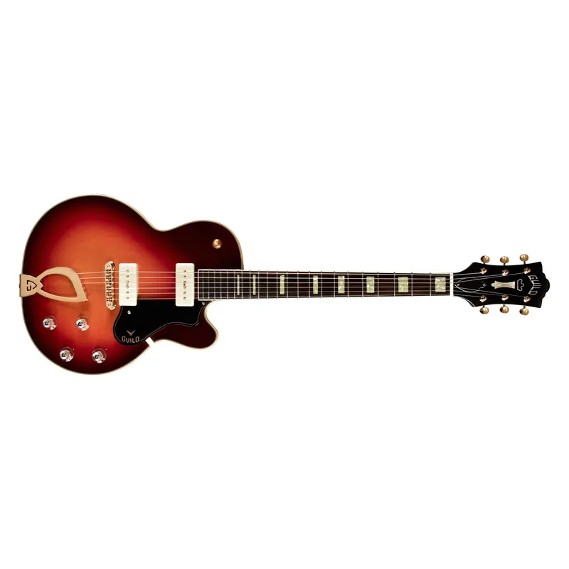 Guild M-75 Aristocrat Hollowbody Guitar, Ebony Fretboard, Antique Sunburst Limited Offer