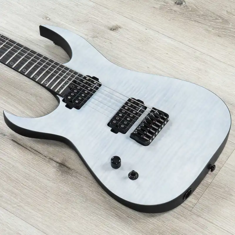 Hot Picks Schecter 877 Keith Merrow KM-7 MK-III Legacy 7-String Left-Hand Guitar, Transparent White Satin