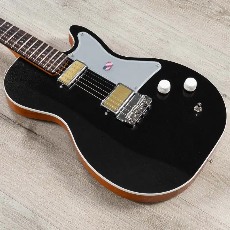 Save Now Harmony Standard Jupiter Thinline Semi-Hollow Guitar, Rosewood Fretboard, Space Black