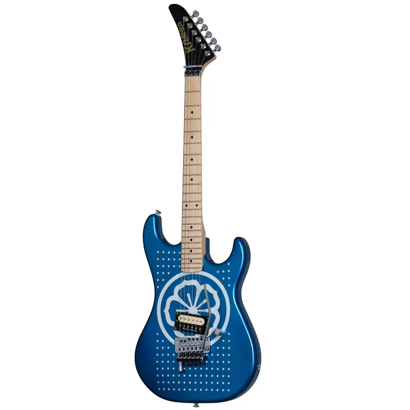Kramer KBVRLCBBF3 Baretta Guitar, Seymour Duncan Pickup, White Lotus Candy Blue Popular