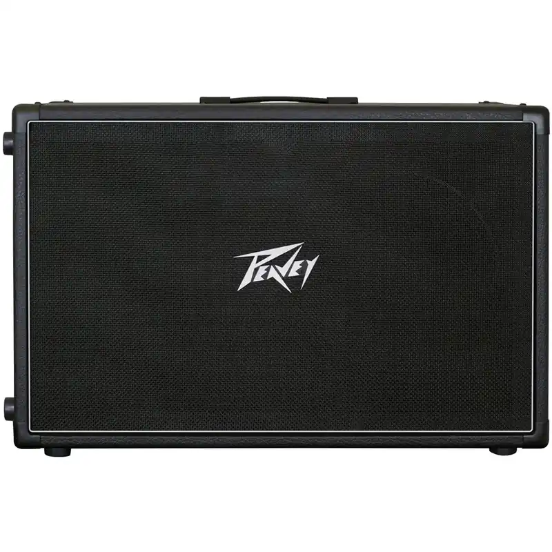 Super Sale Peavey 212-6 2x12 Guitar Amp Speaker Cabinet, Black, Celestion Greenback 25 Loaded
