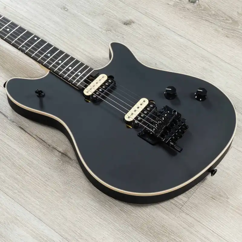 Affordable EVH Wolfgang USA Stealth Guitar, Ebony Fingerboard, Stealth Black