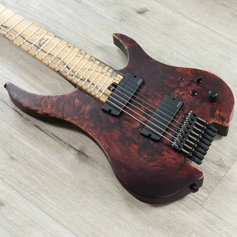 Factory Price Legator Ghost G8FX Headless Multi-Scale 8-String Guitar, Fishman Fluence, Blood Moon