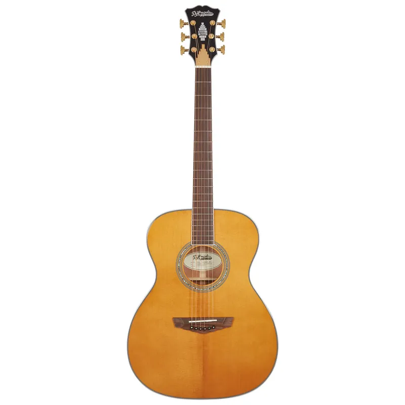 Worldwide Shipping D'Angelico DAEOMXTVNATGP Excel Tammany XT Acoustic Electric Guitar, Vintage Natural