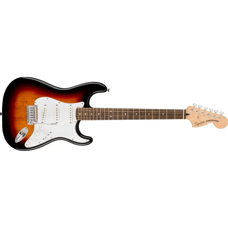 Modern Fender Squier Affinity Series Stratocaster Guitar, Laurel Fingerboard, 3-Color Sunburst
