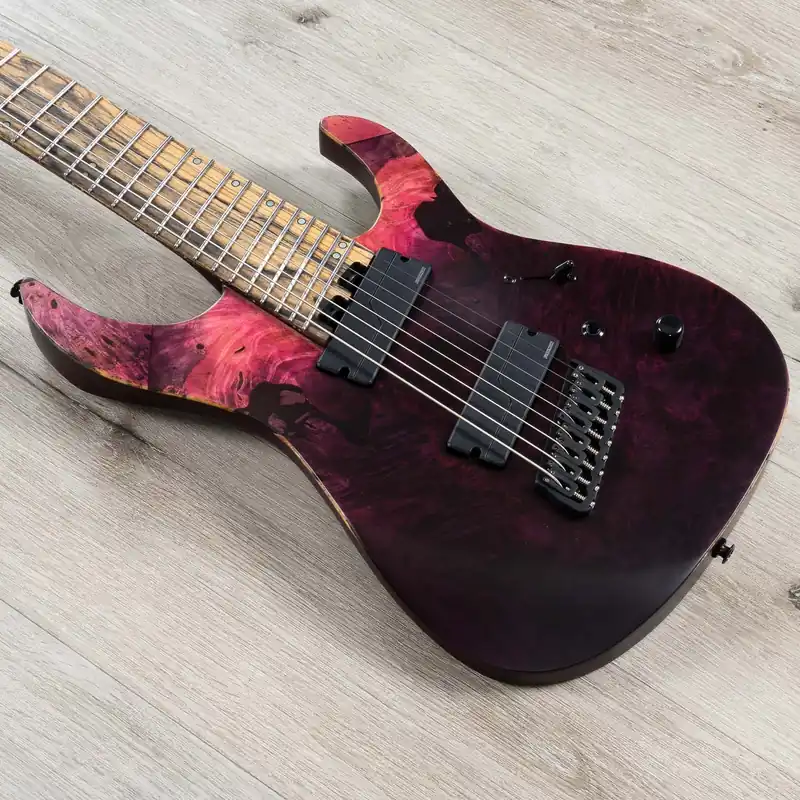 Legator Ninja N8FX 8-String Guitar, Ebony Fretboard, Fishman Fluence Pickups, Ruby Price Drop