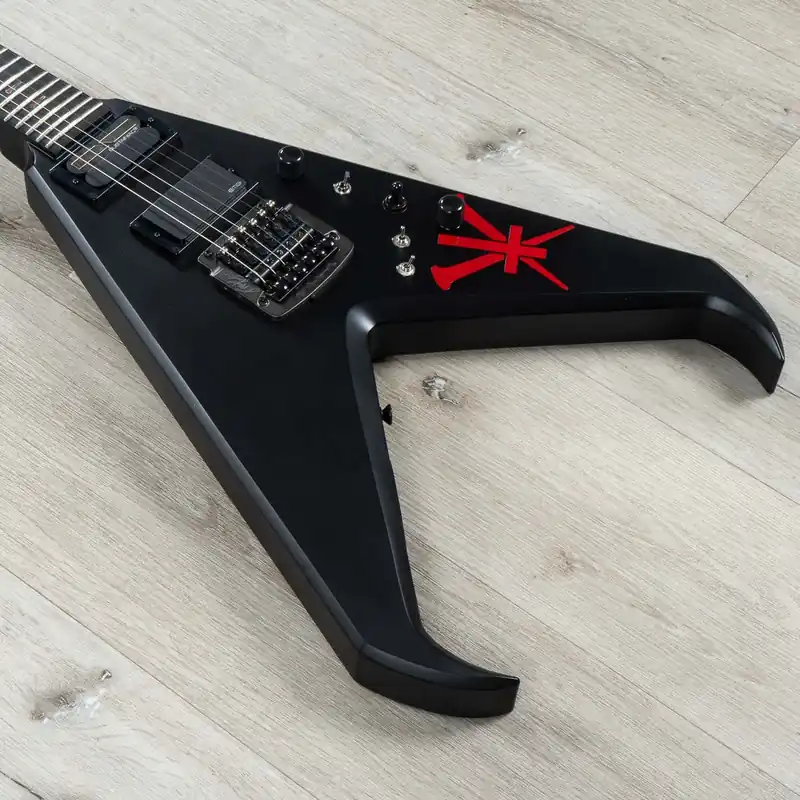 Dean USA Kerry King V Limited Edition Guitar, Ebony Fretboard, Black, #17 of 50 Free Returns