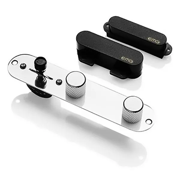 New Arrival EMG T-System Solderless Tele Style Guitar Pickup Set System, Black