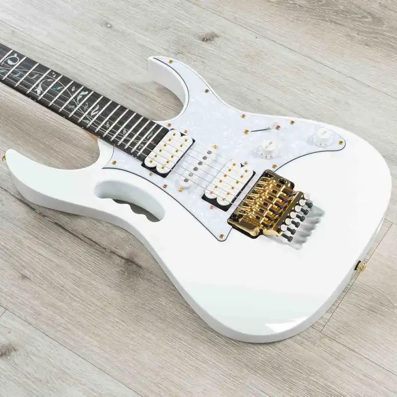 Time-Limited Ibanez Premium Steve Vai Signature JEM7VP Guitar, Ebony Fretboard, White