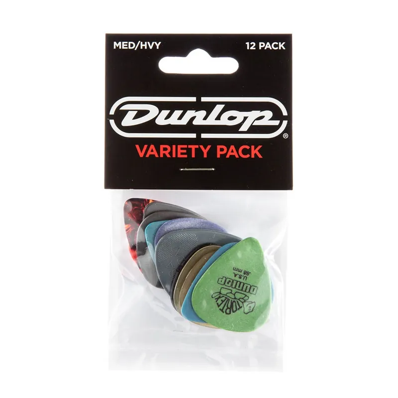 Limited Time Dunlop Guitar Pick Variety Pack Medium / Heavy 12-Pack