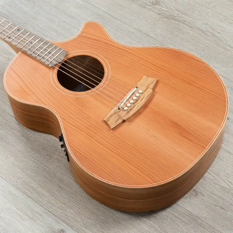 Cole Clark Angel 2 Series Auditorium AN2EC-RDBL Acoustic-Electric Guitar, Redwood Top, Cutaway Affordable