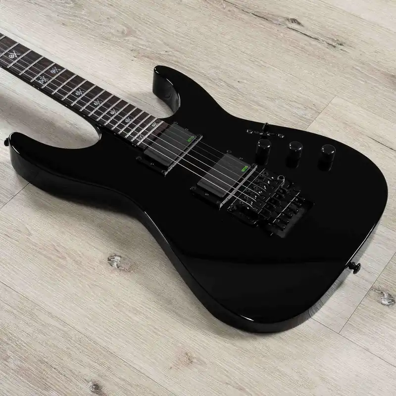 Markdown ESP LTD KH-602 Kirk Hammett Signature Guitar, Pau Ferro Fretboard, Black