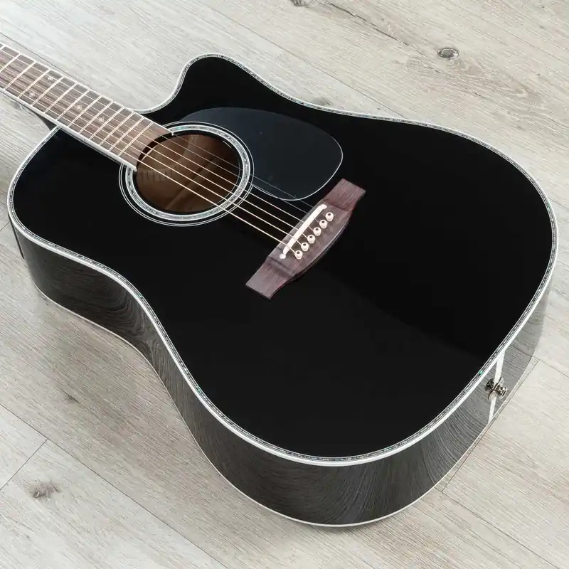 Takamine Guitars EF341DX Acoustic Electric Guitar, Rosewood Fretboard, Black Brand New