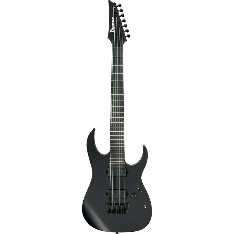 Ibanez RGIXL7BKF RG Iron Label Electric Guitar, Ebony Fretboard, Black Flat Place Order