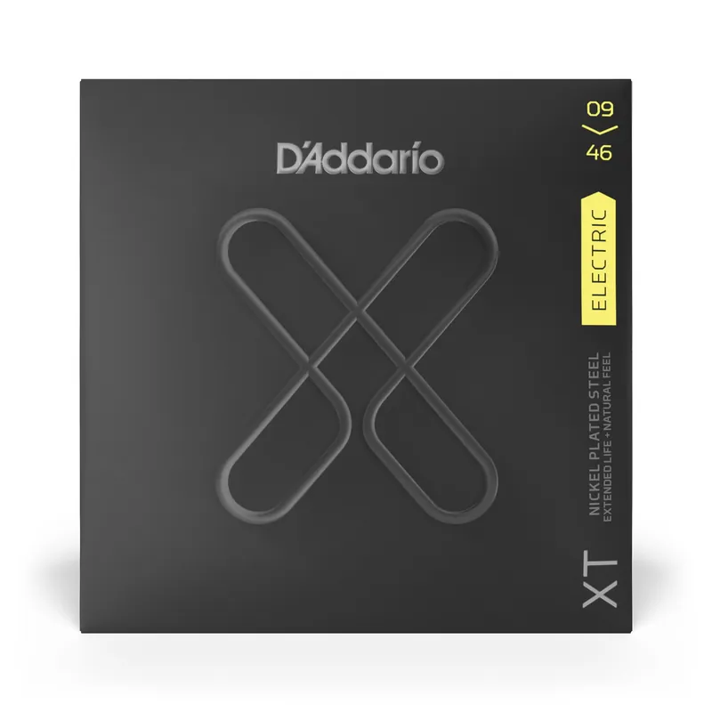 3-PACK of D'Addario XTE0946 XT Series Electric Guitar Strings, Nickel, 09-46 One Day Deal