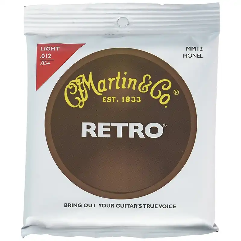 Martin MM12 Retro Acoustic Guitar Strings, Light (12-54) While Supplies Last