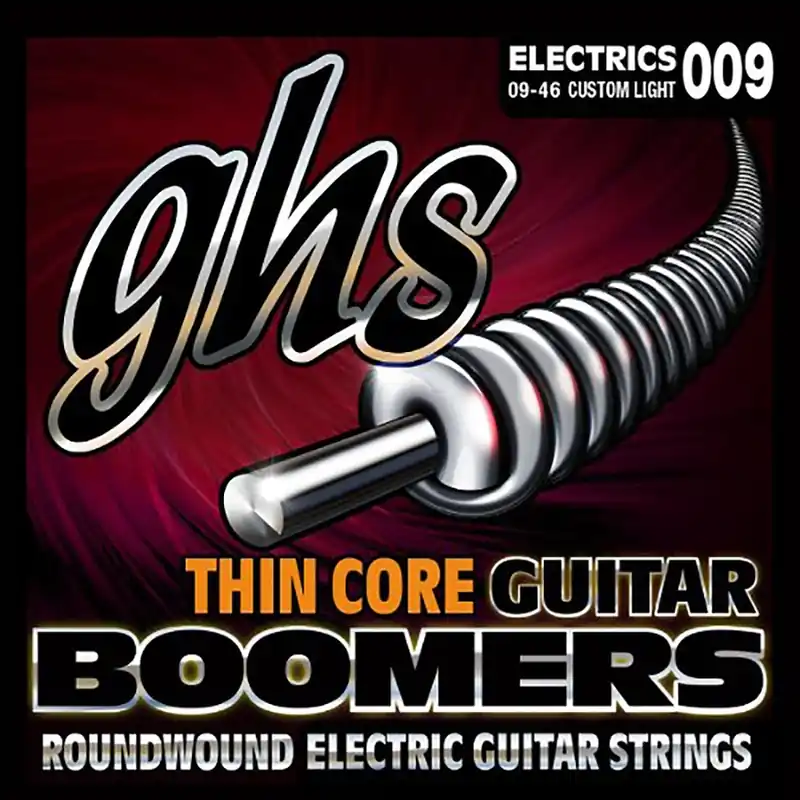 GHS TC-GBCL Thin Core Boomers, Roundwound Electric Guitar Strings, Custom Light (9-46) Free Returns