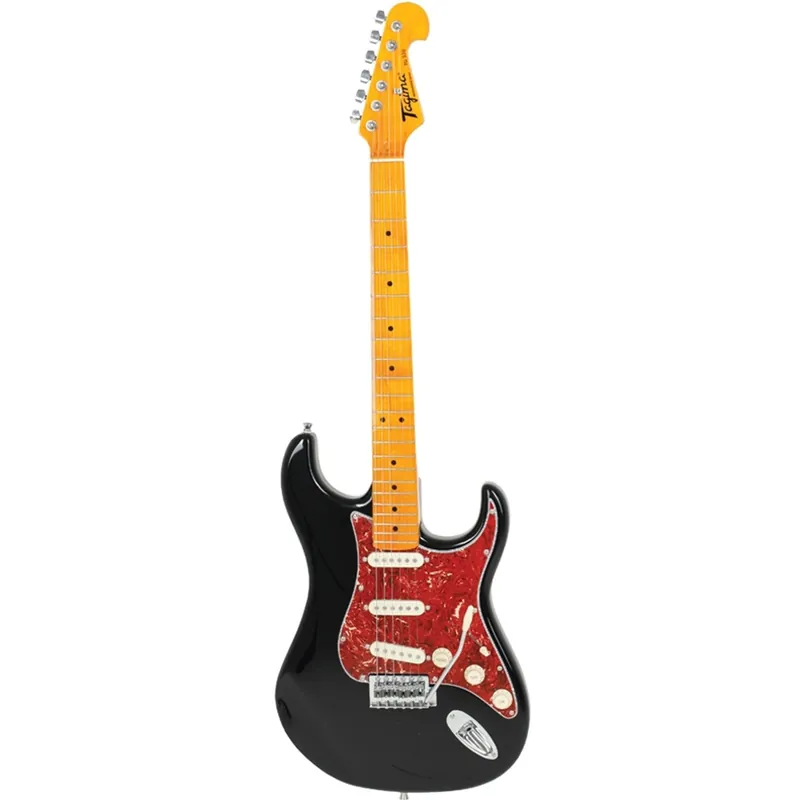 New Arrival Tagima TG-530 Woodstock Series Strat Style Electric Guitar - Black