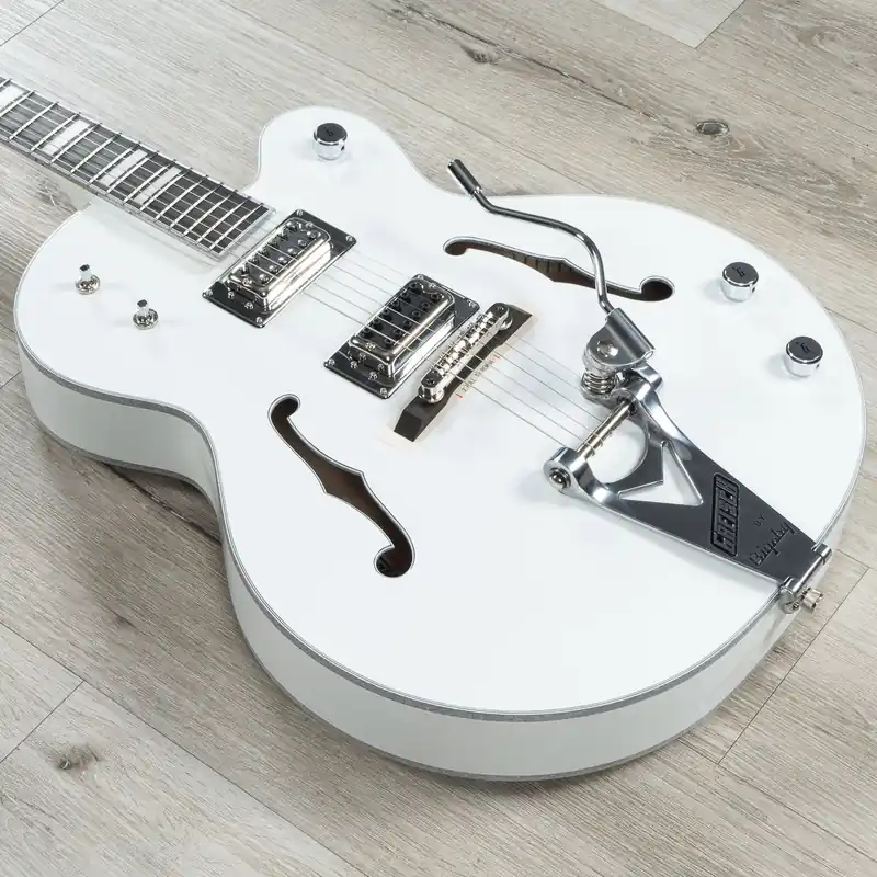 Next Day Delivery Gretsch G7593T Billy Duffy Signature Falcon Hollowbody Guitar, White Lacquer