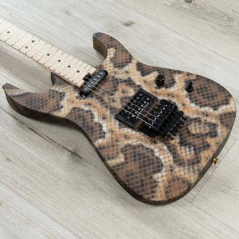 Direct From Factory Charvel Warren DeMartini USA Signature Snake Guitar, Seymour Duncans, Snakeskin
