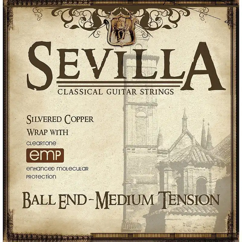 Sevilla 8442 Classical Guitar Strings, Medium Tension, Ball Ends Best Seller