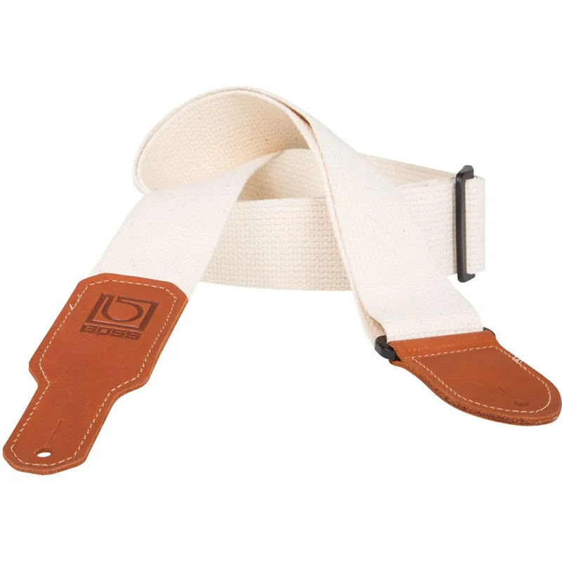Handmade BOSS BSC-20-NAT 2Cotton Guitar Strap - Natural