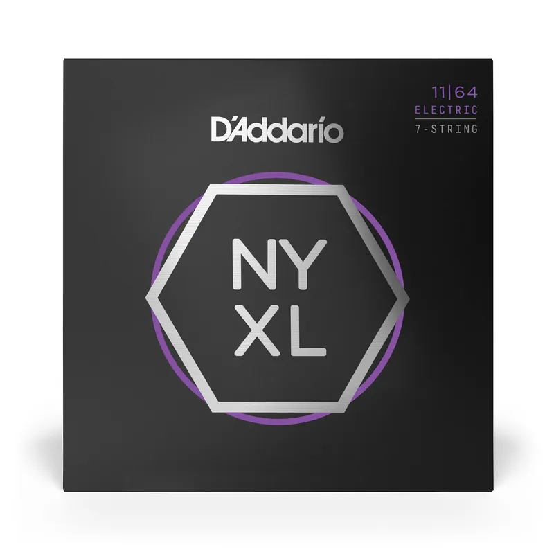 Limited Offer D'Addario NYXL 1164 Nickel Wound 7-String Medium Electric Guitar Strings (11-64)
