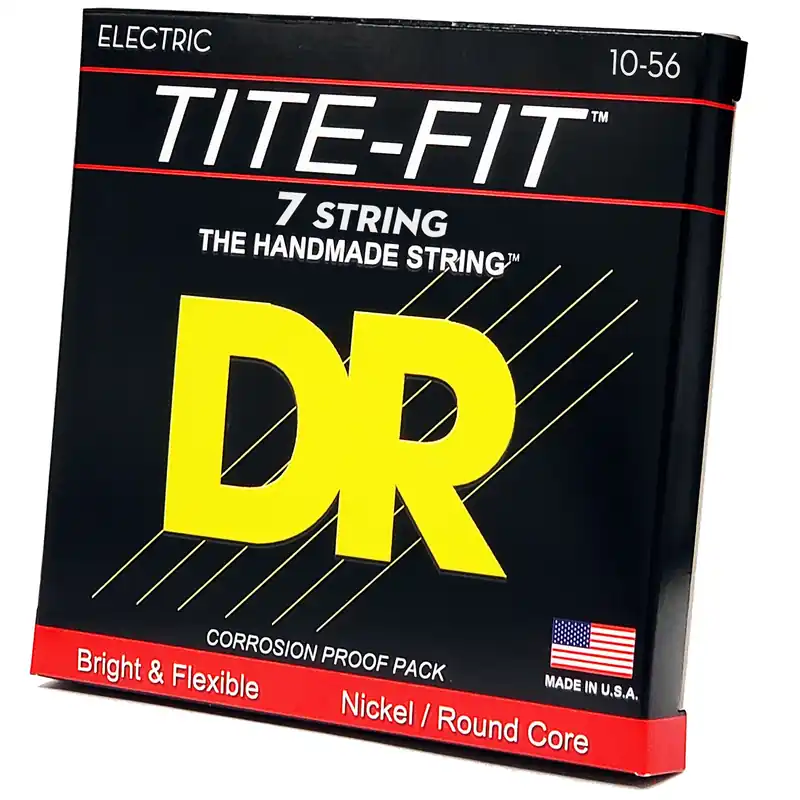 Order Now DR Strings Tite-Fit Nickel Plated Electric Guitar Strings: 7-String Medium 10-56