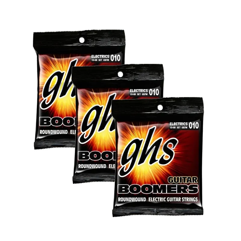Modern 3-Pack GHS Strings GB7M Boomers 7-String Medium Heavy Electric Guitar Strings (10-60)