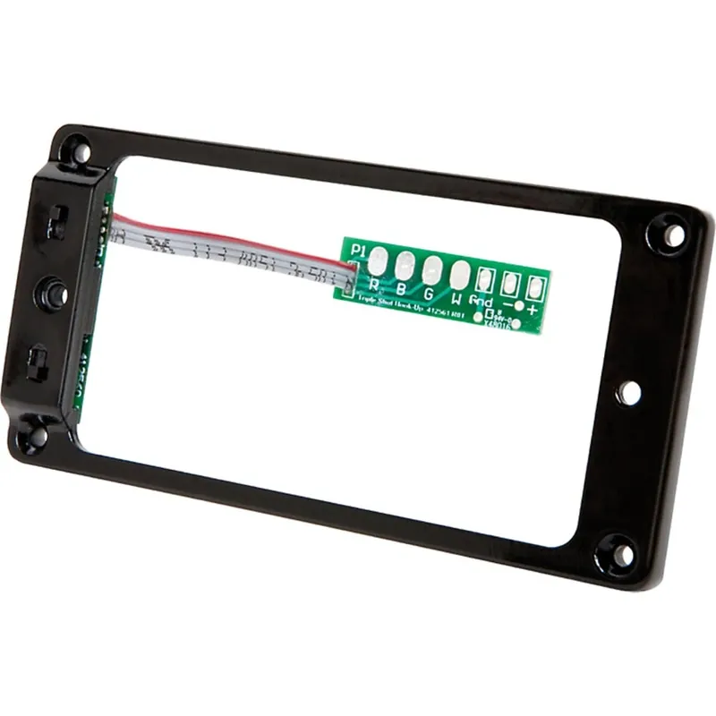 High Quality Seymour Duncan TS-1 Triple Shot Switching Humbucker Mounting Ring for Flat Topped Guitars (Black)