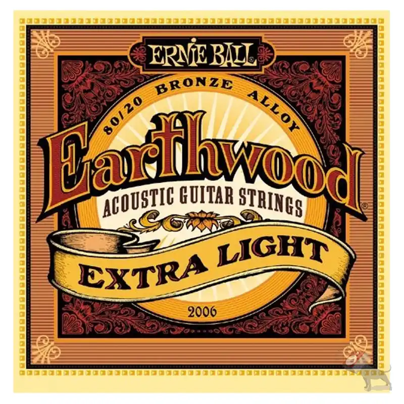 Ernie Ball 2006 Earthwood 80/20 Bronze Extra Light Acoustic Guitar Strings (10-50) Markdown