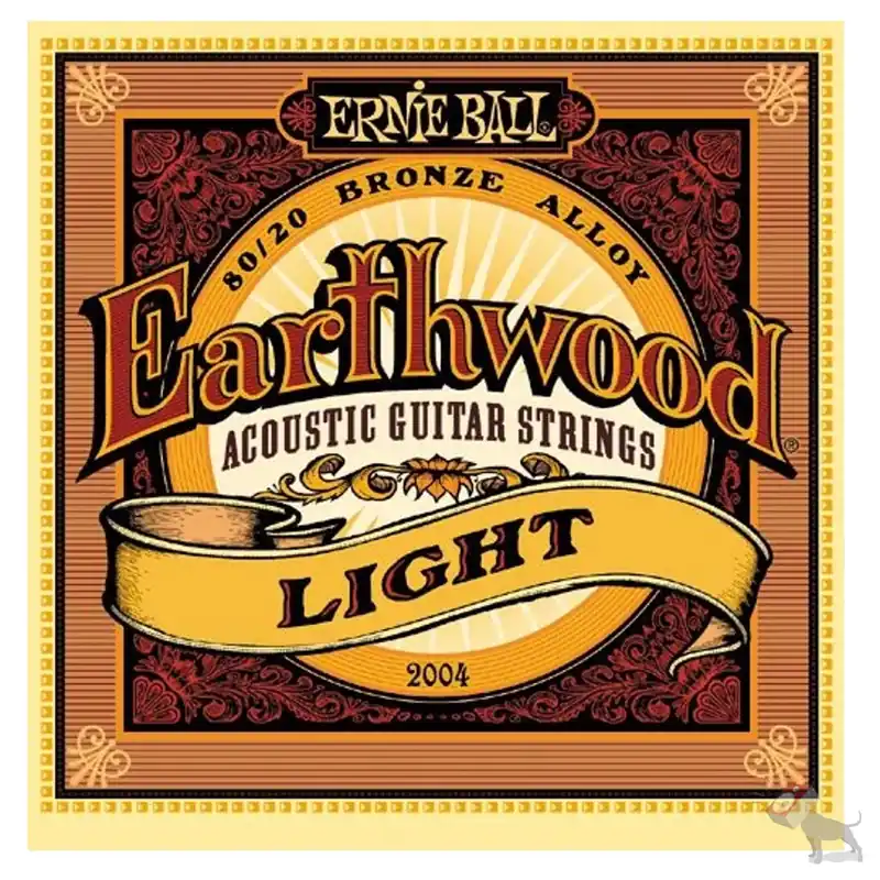 Ernie Ball 2004 Earthwood 80/20 Bronze Light Acoustic Guitar Strings (11-52) Holiday Sale