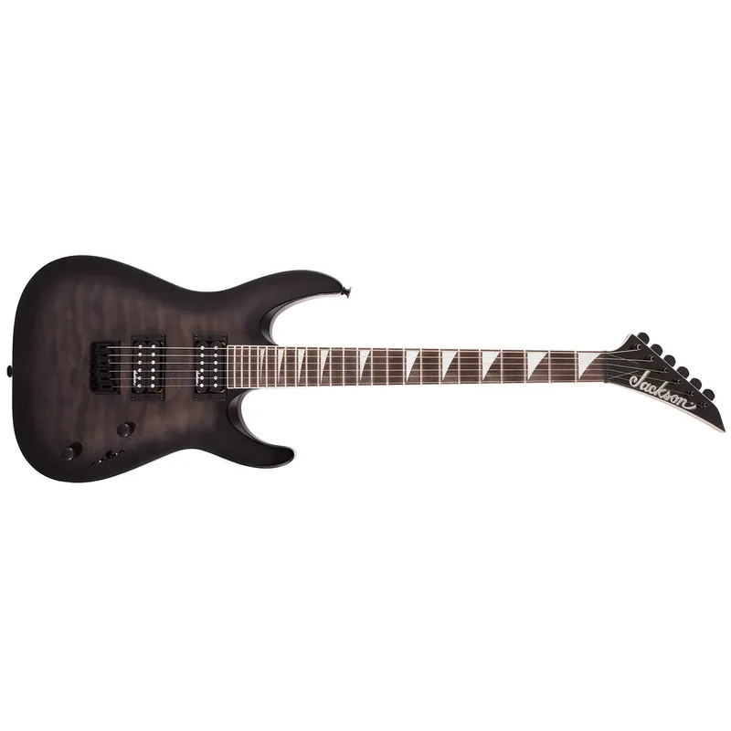 Jackson JS Series Dinky Arch Top JS32Q DKA HT Guitar, Amaranth Fretboard, Transparent Black Burst Free Returns