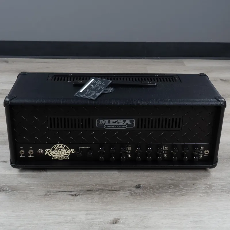 Mesa Boogie Dual Rectifier 50/100-Watt Tube Guitar Amp Head, Blacked Out Warranty Included