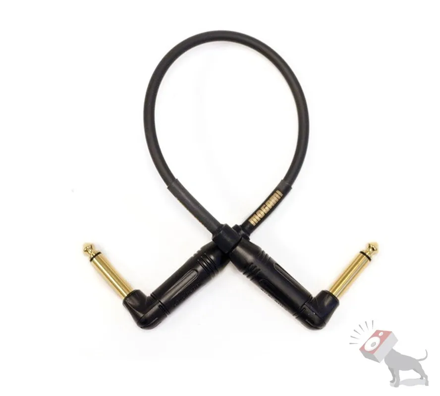 Cheap Mogami Gold 01RR 1/4Pedal Patch Instrument Cable Right Angles - 10 inch