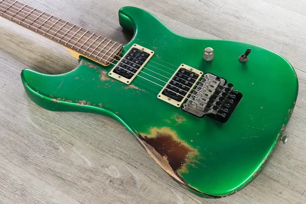 No Minimum Order Friedman Cali HH Guitar, Candy Green, Rosewood Fretboard, Floyd Rose Bridge