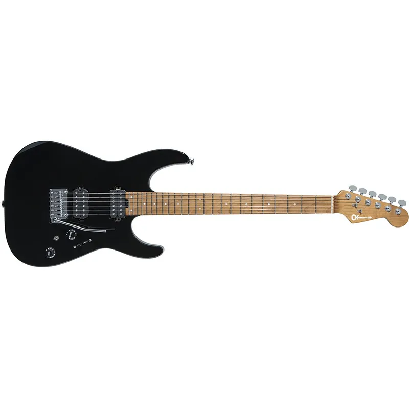 Charvel Pro-Mod DK24 HH 2PT CM Guitar, Caramelized Maple Fingerboard, Gloss Black Best Price