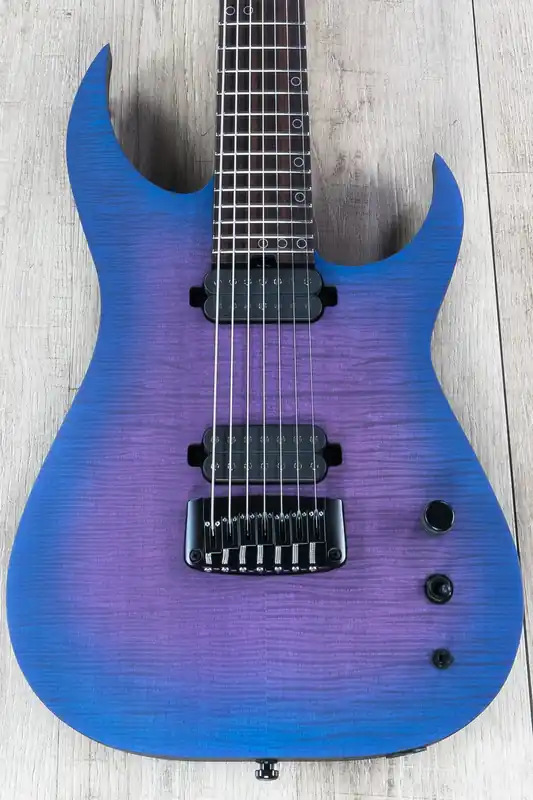 Schecter Guitars 7073 Keith Merrow KM-7 MK-III Pro USA Signature Guitar, Blue Crimson Pearl Flash Sale
