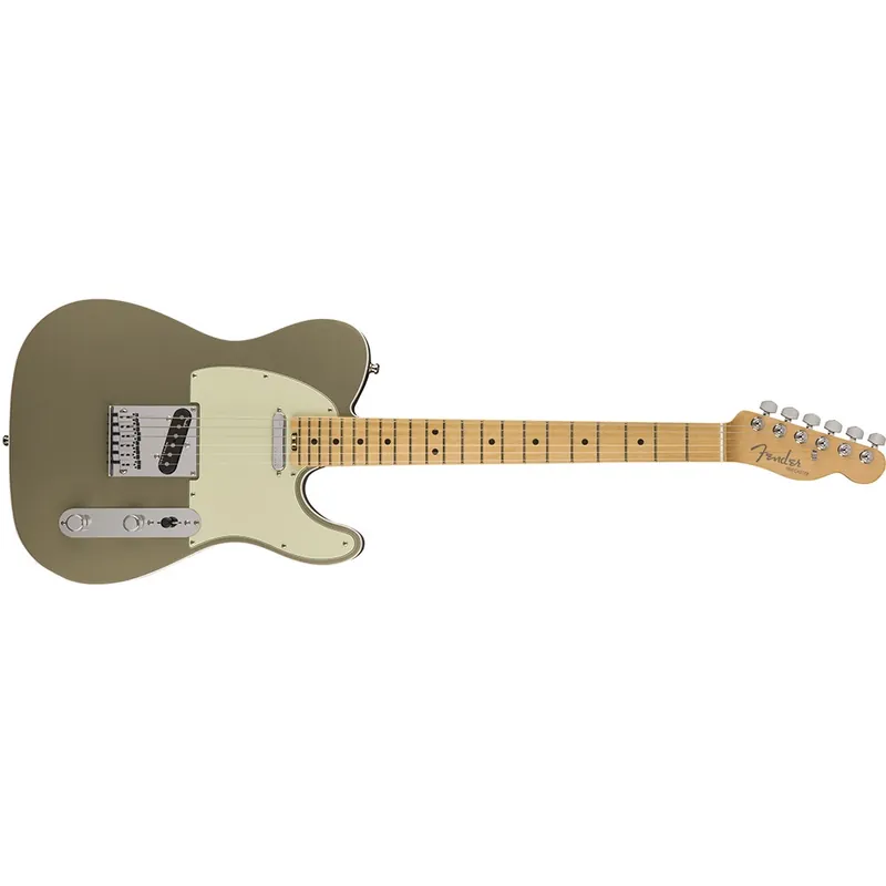 Same Day Shipping Fender American Elite Telecaster Electric Guitar Maple Fingerboard, Champagne