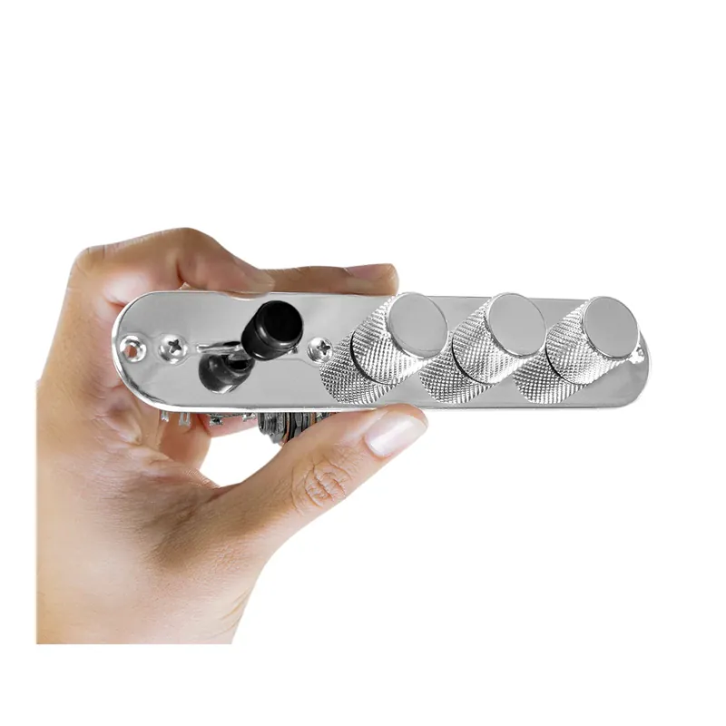 Warranty Included 920D Custom TMAS-C Telecaster Nashville-Style Loaded Guitar Control Plate, Chrome