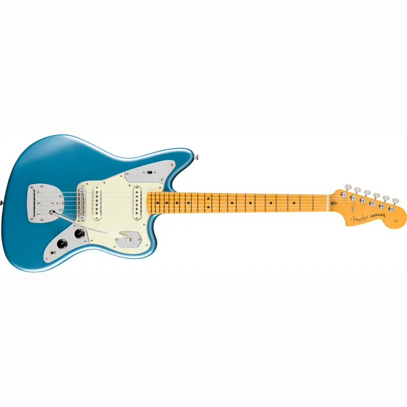 Fender American Professional Classic Jaguar Guitar, Maple Fretboard, Faded Lake Placid Blue Fast Shipping