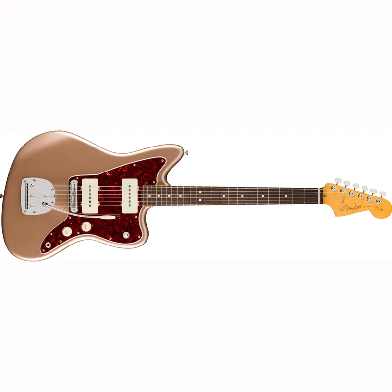Fender American Professional Classic Jazzmaster Guitar, Rosewood Fretboard, Faded Firemist Gold Fan Favorite