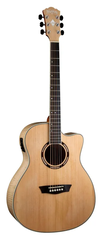 High Quality Washburn AG40CE Apprentice Series Grand Auditorium Cutaway Acoustic Electric Guitar