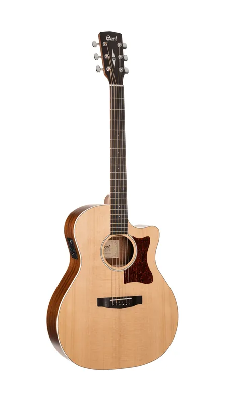 Cort GA1EOP Grand Regal Series GA1E Acoustic-Electric Guitar. Open Pore Natural Bulk Order